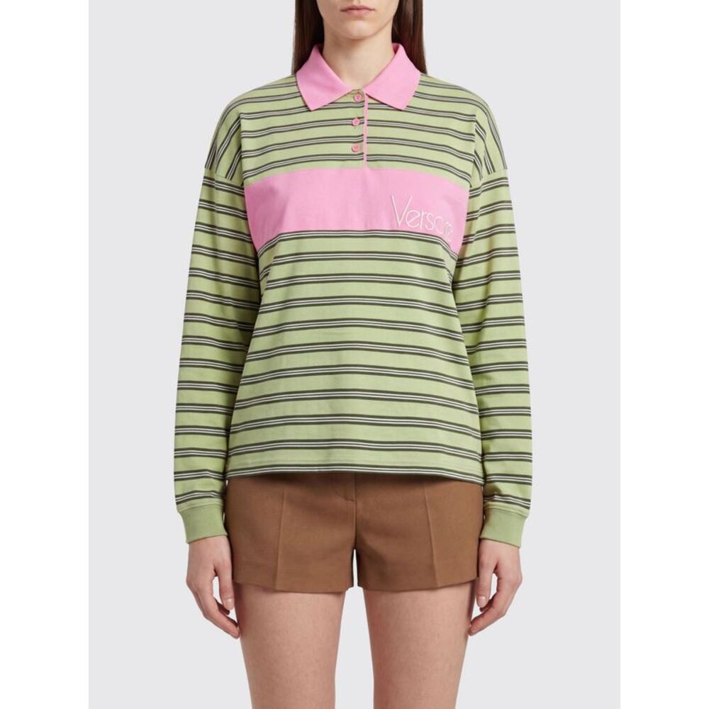 Versace Polo Shirt Woman Lemon